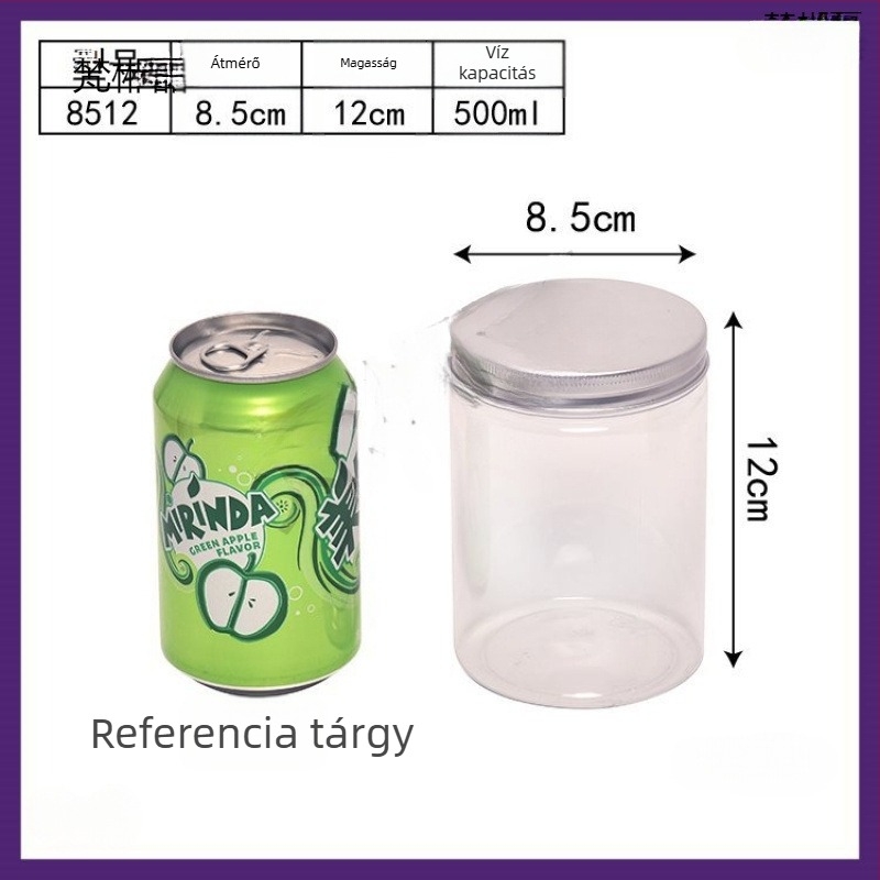 Átlátszó műanyag üvegben vad Kudzu por, 500 ml, zárható kupakkal