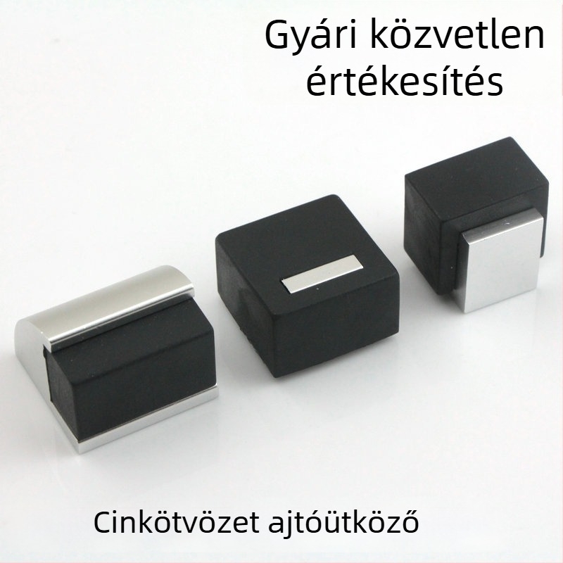 Alumínium ötvözetű ajtóstop, falra szerelhető, ütközésvédő fürdőszoba és hálószoba számára