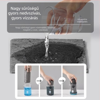 Conduo finom szálú üvegre való nedvszívó kendő, vízjel-mentes és nyommentes, többfunkciós varázskendő