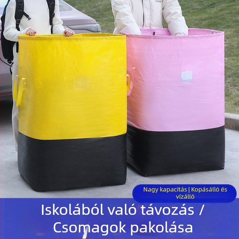 Extra nagy méretű, vízálló költöztető táska nagy kapacitással, ruhák és paplanok tárolására — masszív csomagoló táska