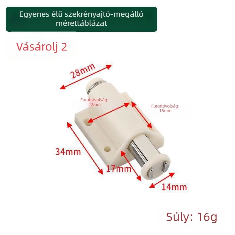 Mágneses zár üveges szekrény ajtóhoz, egyajtós