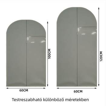 Ruhatároló táska porvédő, ökológiai vastag nem szövött textilből készült öltönytáska