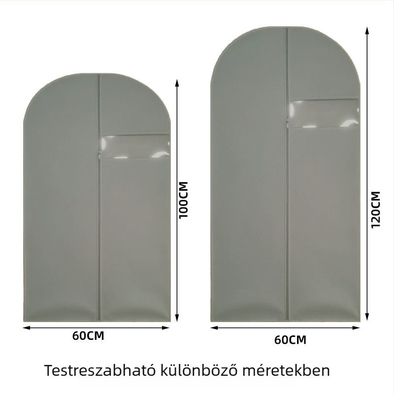 Ruhatároló táska porvédő, ökológiai vastag nem szövött textilből készült öltönytáska