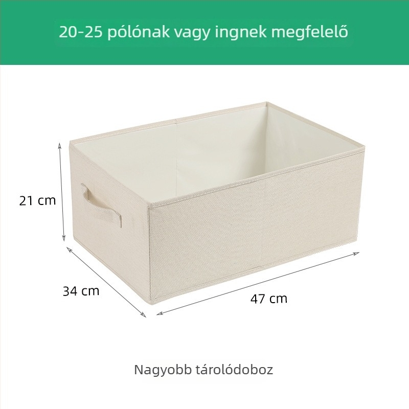 Anqin textil tároló doboz, összecsukható gardróbszervező, nagy kapacitású ruhák számára