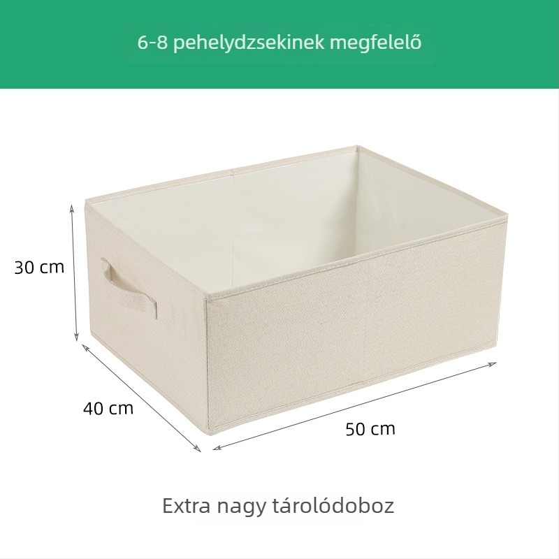 Anqin textil tároló doboz, összecsukható gardróbszervező, nagy kapacitású ruhák számára