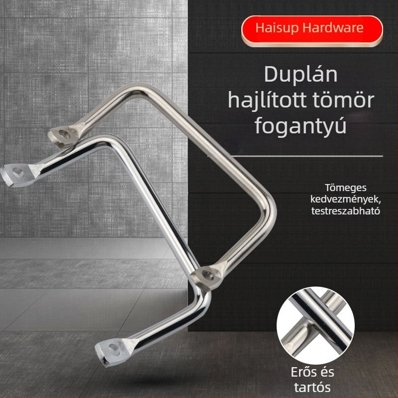 Ipari szekrényajtó fogantyú, lapos fejű, ferde, mechanikus, rozsdamentes acélból, LS531-100, Heasup