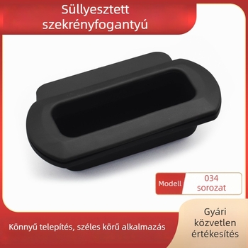 DMK034 Rejtett beépített TPE fogantyú ipari berendezésdobozokhoz – műanyag csatoló fogantyú