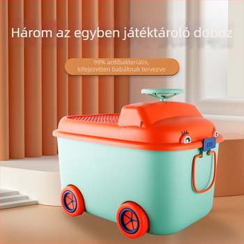 Nagy kapacitású kerekes gyerekjáték tároló doboz