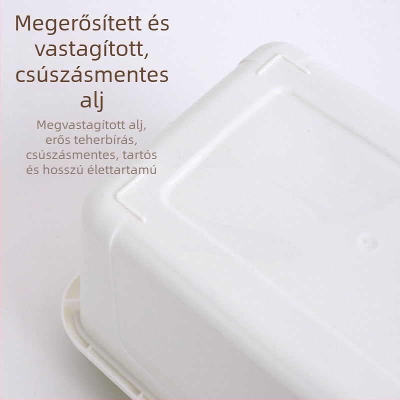 Többfunkciós műanyag tároló doboz, nagy kapacitású 5 literes, porálló, hordozható rendező játékokhoz és egyéb holmikhoz