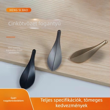 Cinkötvözetből készült szekrényfogó, szolid, könnyed luxus, minimalist dizájn, kis fogantyú fiókokhoz és ruhásszekrényekhez