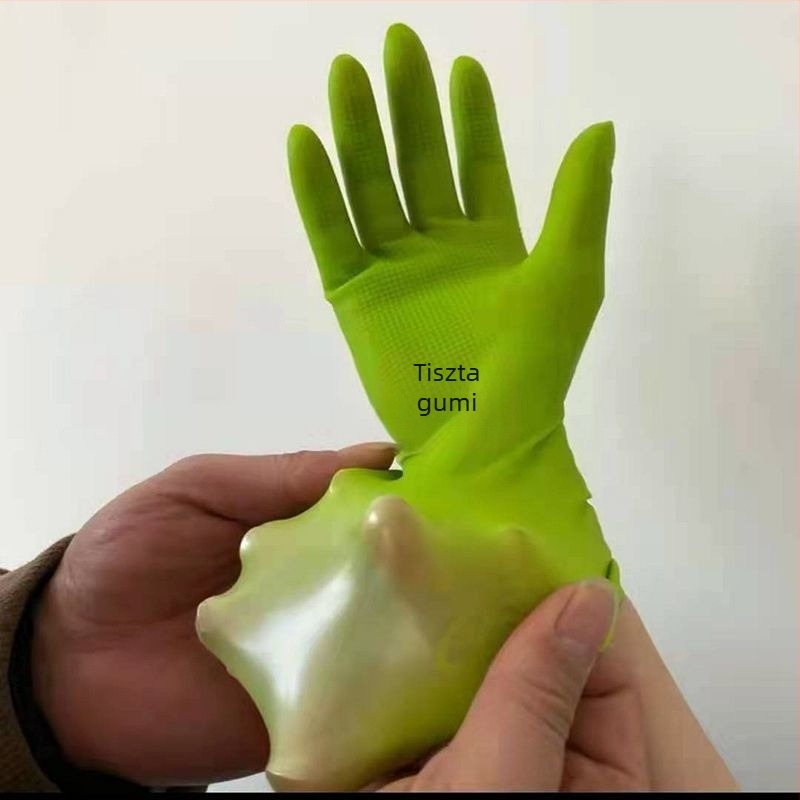 Rebound Rövid gyerek latex kesztyűk – mosogatáshoz és tisztításhoz, 26 cm, vízálló, kopásálló