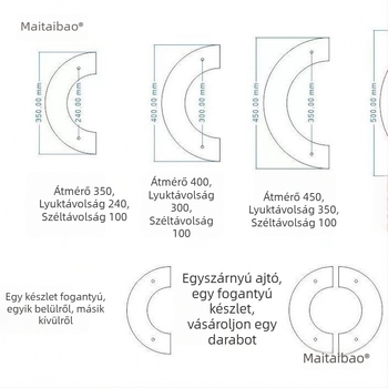 Faragott tömörfa félkör alakú ajtókilincs üvegajtóhoz, csúszó fabútorajtóhoz