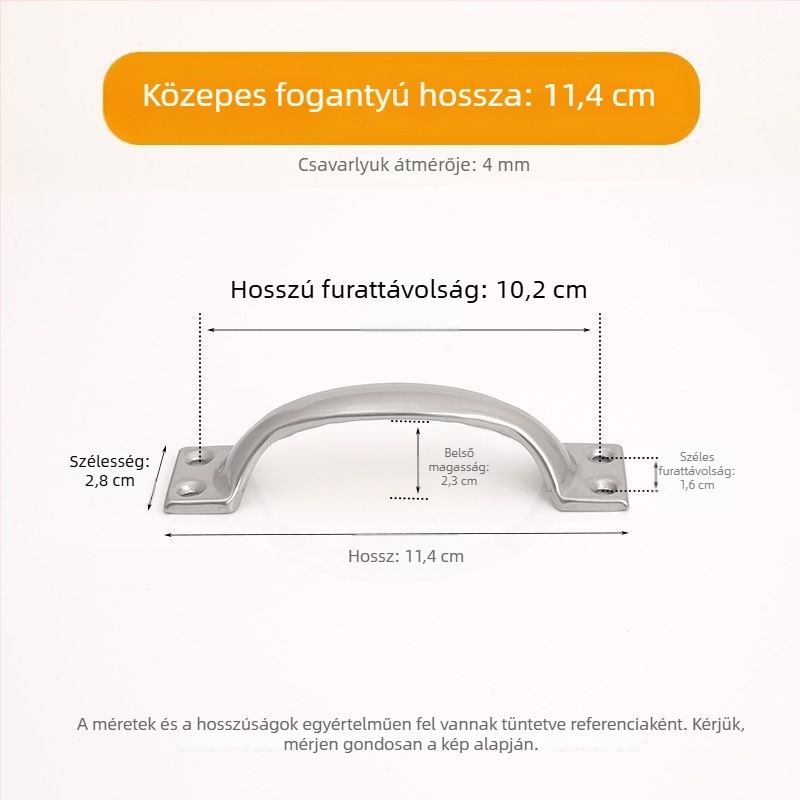 Vintage stílusú ajtókezelő fogantyú szekrényekhez és gardróbokhoz, nagy faajtóhoz, 201 rozsdamentes acél