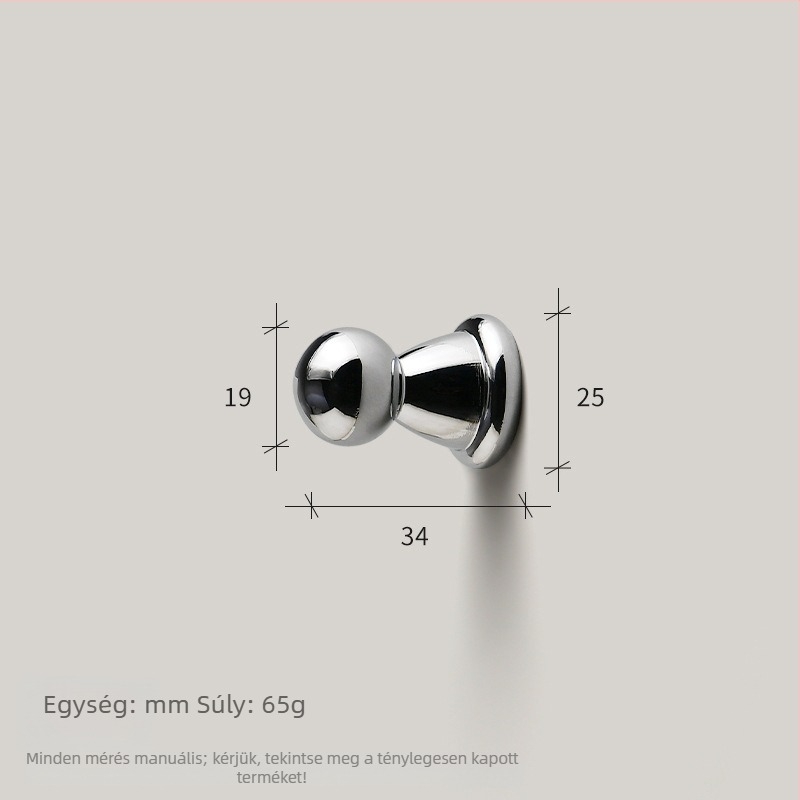 Ezüst francia stílusú szekrényfogantyú, szerzetesfej és kis hóember motívummal, ajtókhoz és fiókokhoz, modern minimalista stílus a mid-century jegyében.
