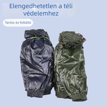 Bőrből készült védő karvédők, PU vízálló és olajálló, egyszínűek, fekete, kopásállóak és foltállóak