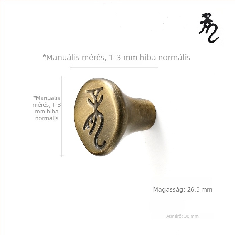 Sárgaréz fogantyúk szekrényekhez, modern minimalist stílus, retro luxus