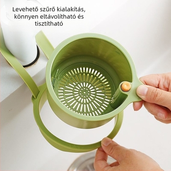 Függő lefolyókosár mosogatáshoz, zöldségek mosásához, szűrő élelmiszer-maradványokhoz, konyhai mosogató tároló