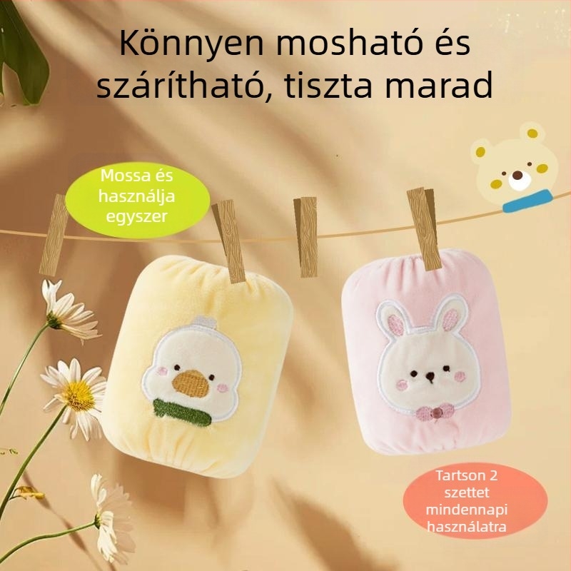 Uniszex gyerek mandzsetta, rajzfilm mintával, 0–3 év, szennyeződés-ellenálló és vízálló, őszi-téli, polár fleece