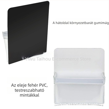 Személyre szabott mágneses tolltartó, átlátszó PVC, 16×21 cm és mágneses fájl-táska