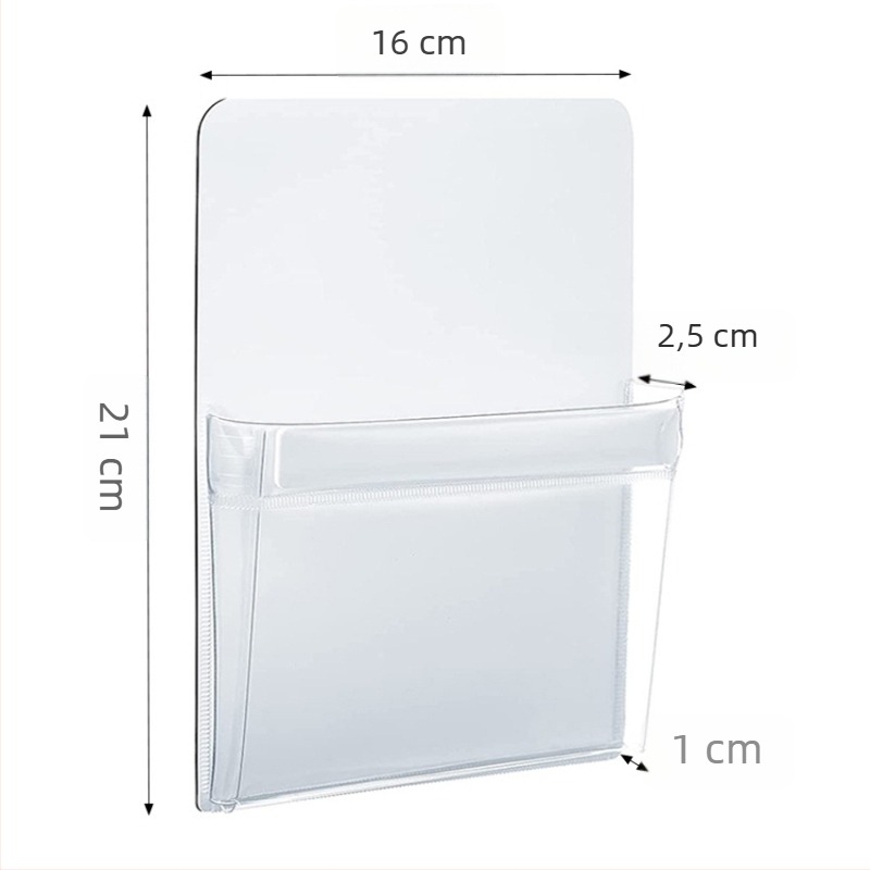 Személyre szabott mágneses tolltartó, átlátszó PVC, 16×21 cm és mágneses fájl-táska