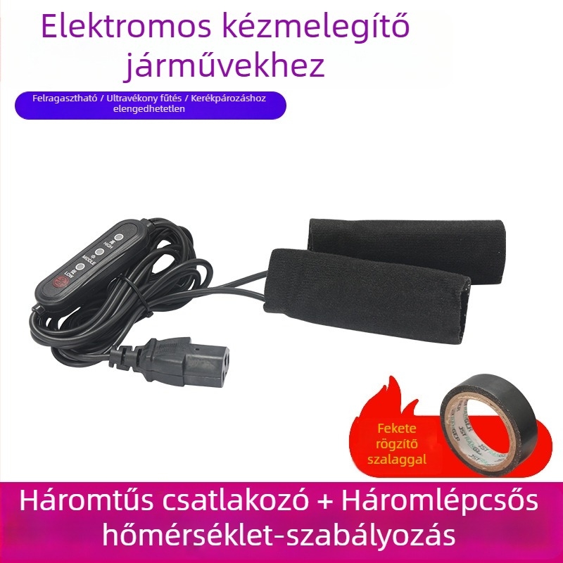 Továbbfejlesztett Velcro-fűthető markolatok elektromos kerékpárhoz téli használatra
