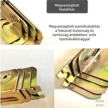 Megerősített Koreai-stílusú ágycsapok és pántok készlet fahálókhoz, hárompontos rögzítőkkel és bővített bútorcsatlakozókkal
