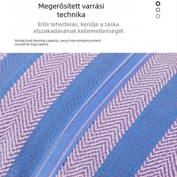 Nagy kötött tároló táska – nylon, kocka alakú, kígyóbőr mintás, utazáshoz és otthoni rendszerezéshez