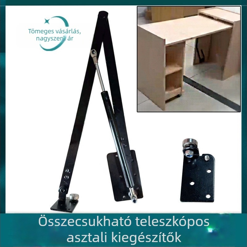 Multifunkcionális pneumatikus teleszkópos összecsukható asztali keret és kávéasztal állvány