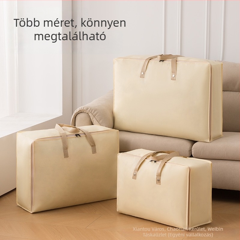 Új földszínű nedvességálló tárolótáska otthoni használatra, költözéshez és csomagoláshoz, ruhák és ágynemű tárolására