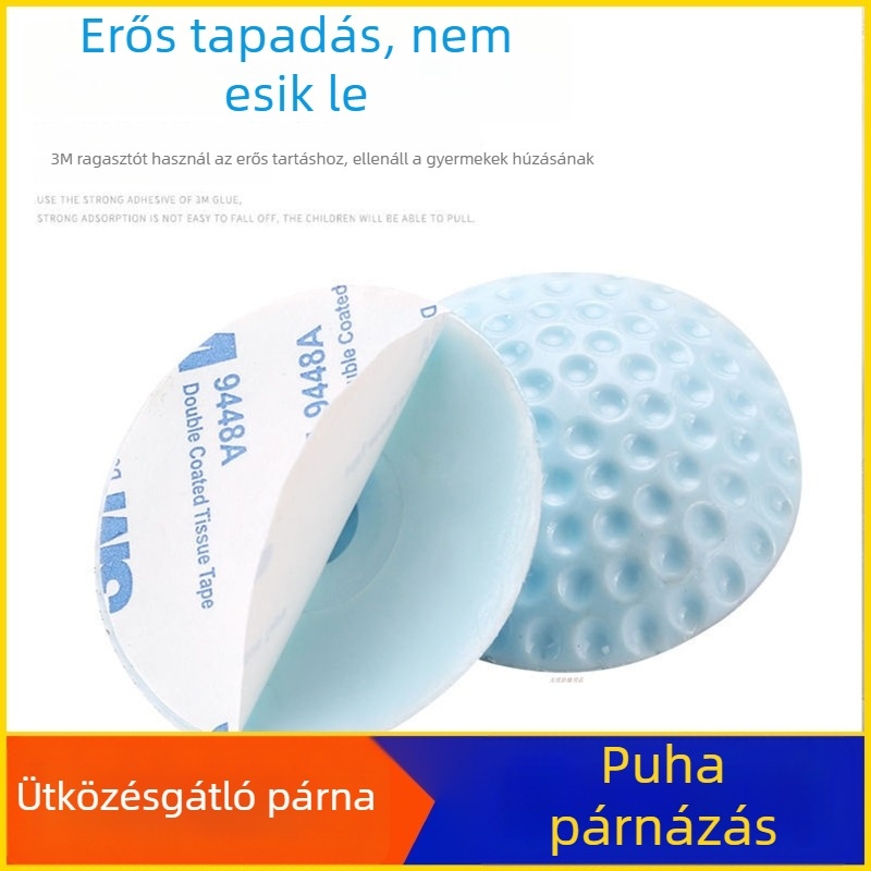 Minimalista szilikon ajtókilincs-ütköző párna, hátsó bufer, ütéscsillapító és csendes, nyom nélkül