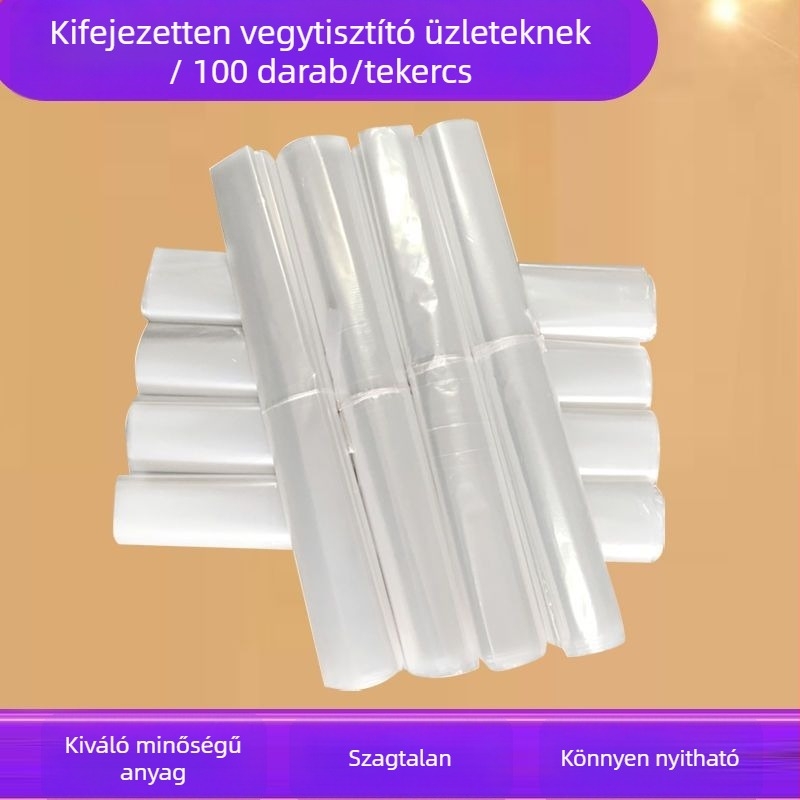 Műanyag ruhazsák porvédő, egyszer használatos, átlátszó, felakasztható ruhatartó kabátokhoz és öltönyökhöz, vastított kivitel