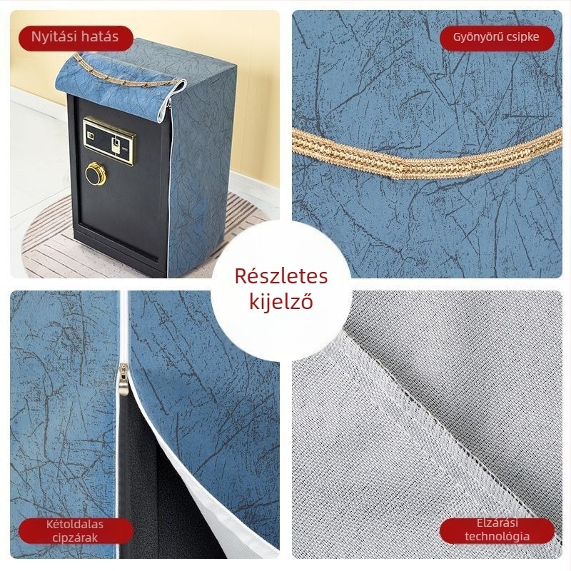Dekoratív textil porvédő huzat légtisztítóhoz és tárolópolchoz