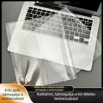 A5-ös átlátszó PVC fotóalbum-védőborító négy rekeszes dizájnnal, csillogó felülettel, por- és vízálló, 3 hüvelykes fotóalbumokhoz