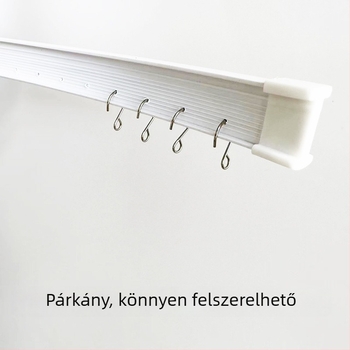 Ívelt, kétfunkciós görgős sín gyöngyfüggönyhöz, kristálygyöngyös függöny, perforált ajtófüggöny