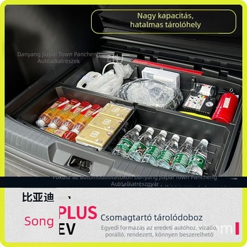 BYD Song Plus EV csomagtartó tároló doboz, rejtett tároló, hátsó rekesz átalakítása