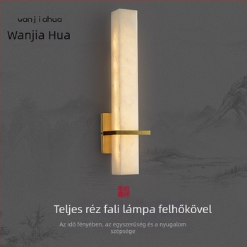 Teljesen réz falikar felhő-marmor mintával, nappali és hálószoba világítás – modern minimalist design
