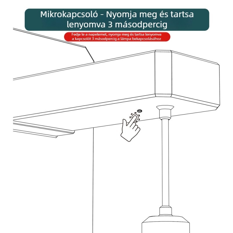 Napelemes falikar kültéri, vízálló dekoratív falra szerelhető lámpa, hangulatos fény-árnyék effektus a kertben