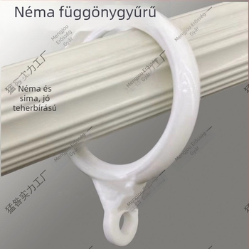Tömörített, csendes függönygyűrűk római rúdhoz — felakasztó gyűrűk, rúdakasztók és függöny-kiegészítők