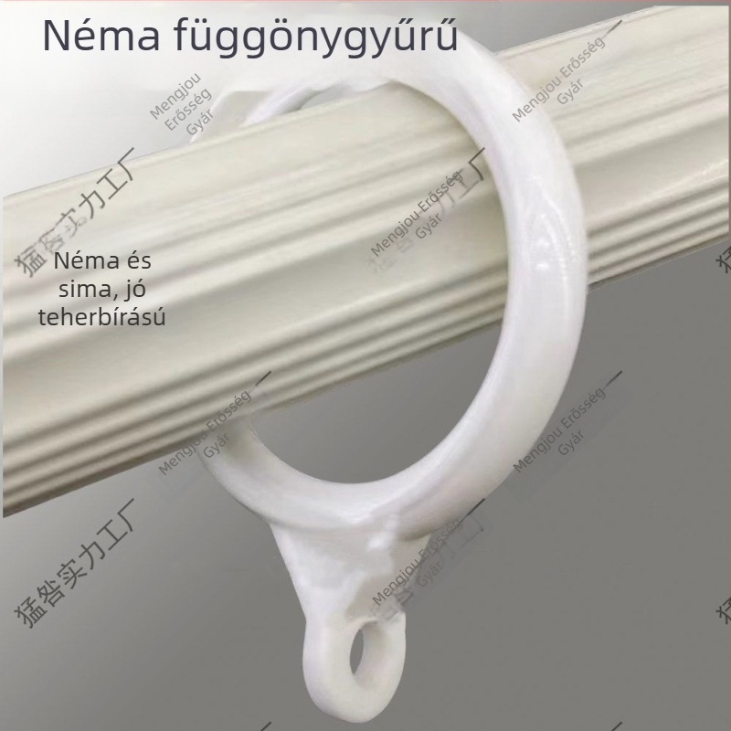Tömörített, csendes függönygyűrűk római rúdhoz — felakasztó gyűrűk, rúdakasztók és függöny-kiegészítők
