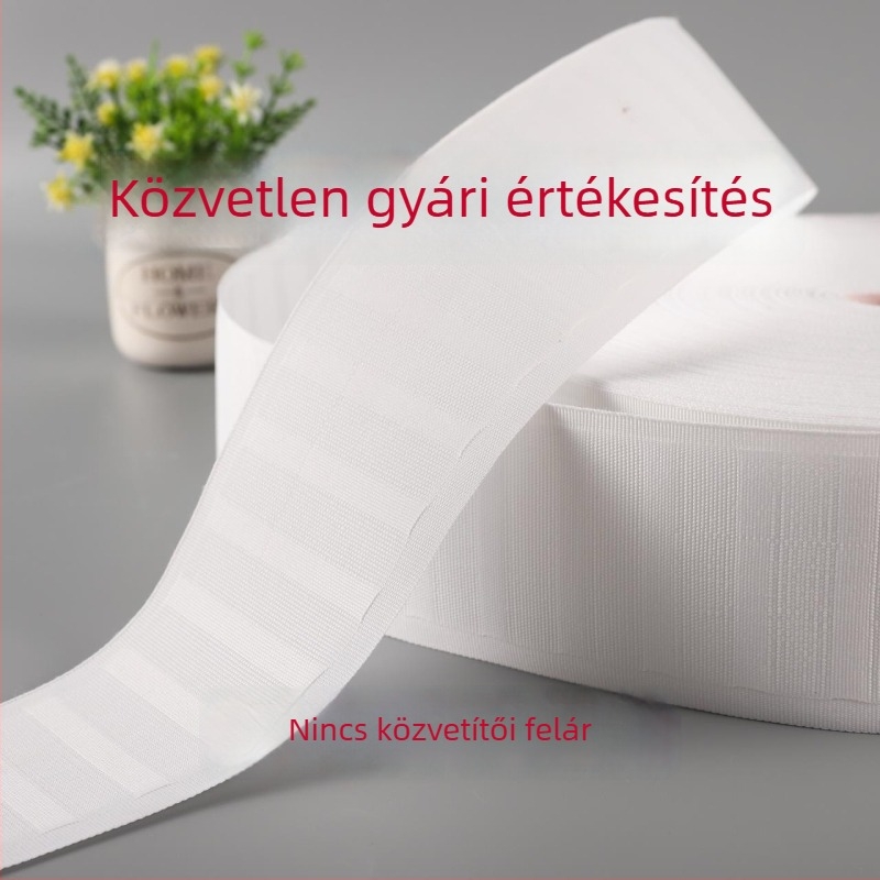 Magas hőmérsékletű formázó függönyanyag pánt négykarú horoggal, 8 cm univerzális textilpánt, koreai hajtogatott szalag