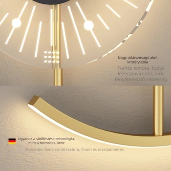 Nordic stílusú LED fali lámpa – minimalist design, fém test, hálószoba, nappali és folyosó