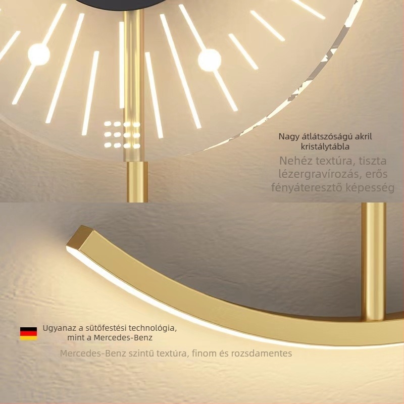 Nordic stílusú LED fali lámpa – minimalist design, fém test, hálószoba, nappali és folyosó
