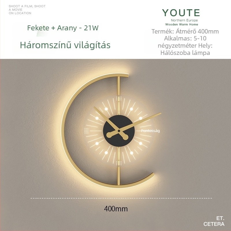 Nordic stílusú LED fali lámpa – minimalist design, fém test, hálószoba, nappali és folyosó