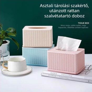 Európai stílusú luxus zsebkendő-doboz nappalira és dohányzóasztalra – asztali zsebkendő tároló