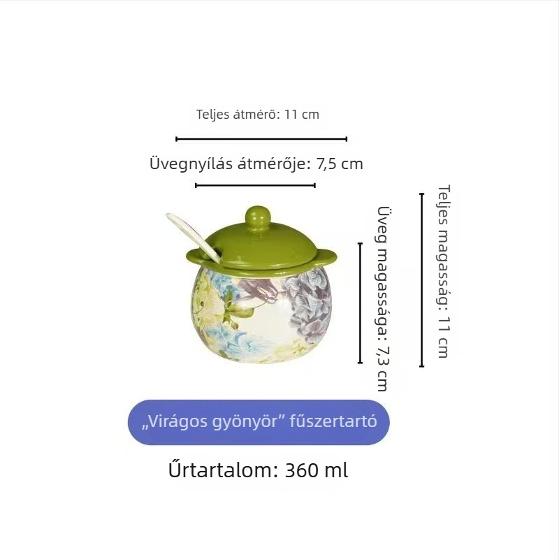 Kerámiás fűszertartó kínai stílusban