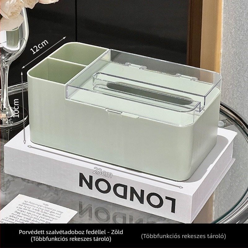 Nappaliba szánt zsebkendő tartó – modern, minimalist stílusú, sokoldalú otthoni kiegészítő