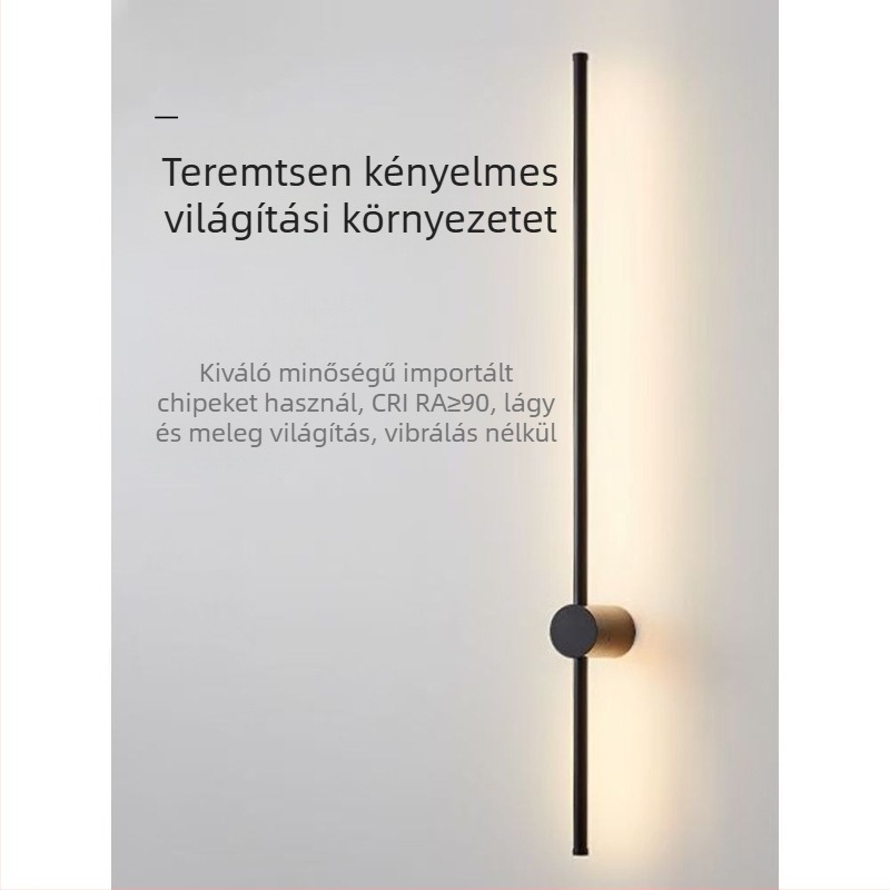 Hosszú sávos falikar hálószoba és nappali számára — minimalist vonalú design