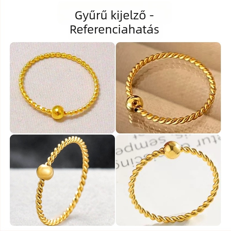 Gipszöntő forma gyöngyös gyűrűkhöz, páros gyűrűkhöz, arany- és ezüstöntéshez, fordított forma, DIY aranyozó eszközök