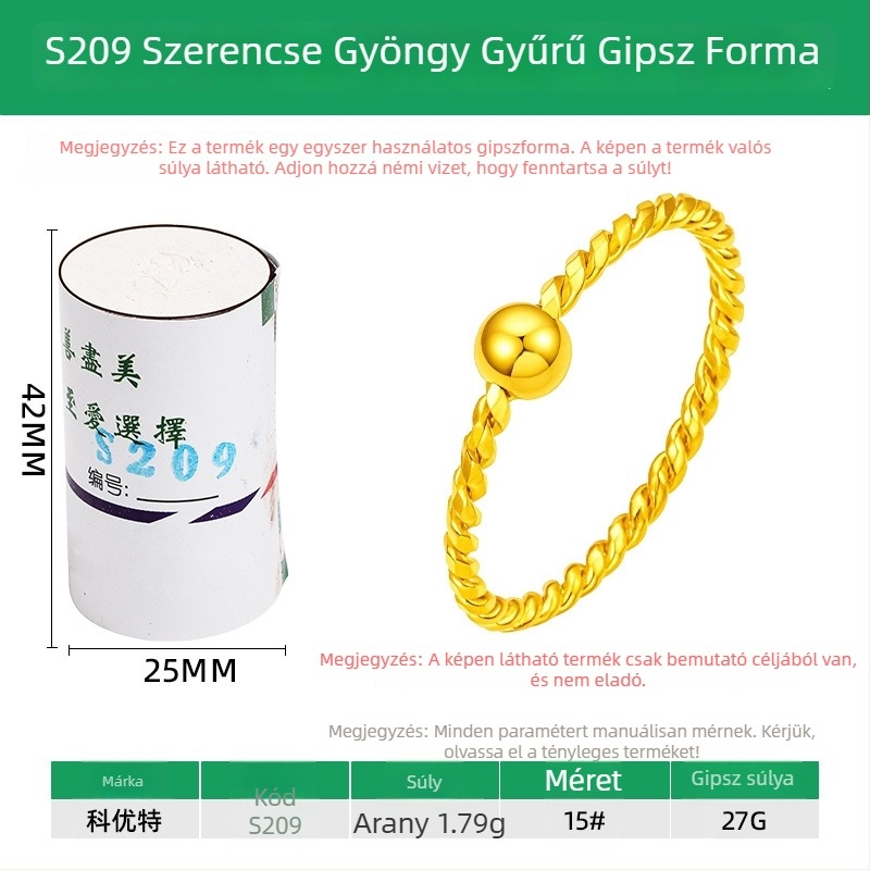 Gipszöntő forma gyöngyös gyűrűkhöz, páros gyűrűkhöz, arany- és ezüstöntéshez, fordított forma, DIY aranyozó eszközök