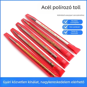Volfránium acél sík polírozó toll, dupla végű polírozó kés ékszerekhez – arany, ezüst és réz karkötők, gyűrűk.